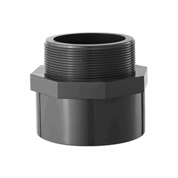 PIPE UNION U-PVC (ONE SIDE MALE THREAD)
